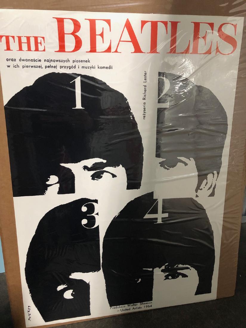 HARD DAY'S NIGHT Waldemar Swierzy - Beatles!: Title: HARD DAY'S NIGHT Waldemar Swierzy - Beatles! Size/Format: 24 x 36 Additional Info:HARD DAY'S NIGHT Waldemar Swierzy - Beatles! A Hard Day's Night (released in Germany as "Yeah, Yeah, Yeah"), th