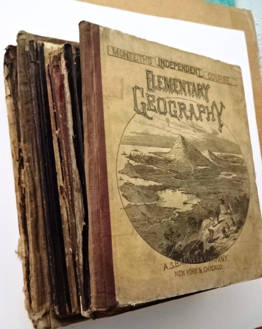 TEN 19th C School Geography Books (1 of 4)