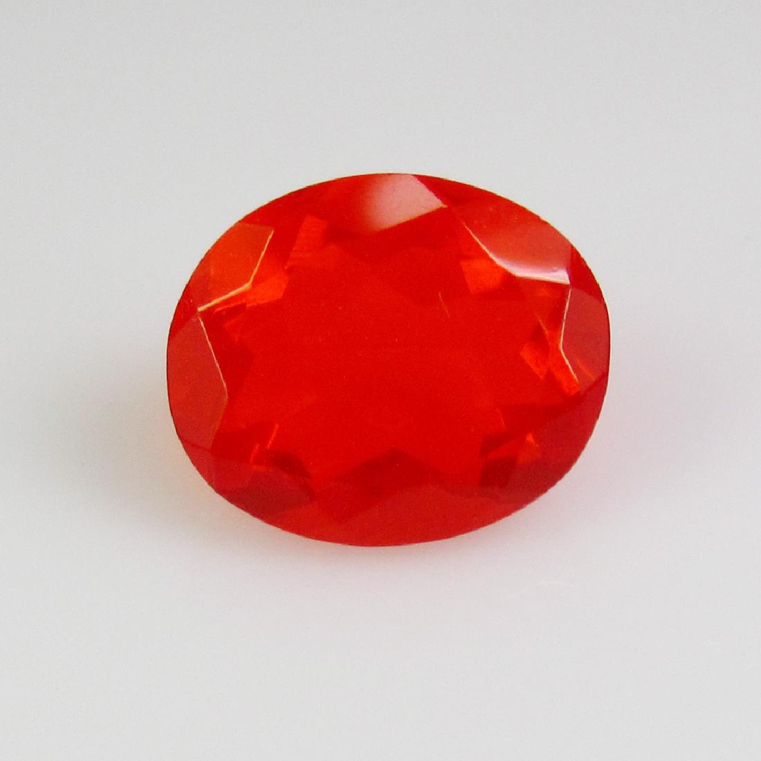 1.51 Ct Genuine Ethiopian Orange Fire Opal Oval Cut (1 of 2)