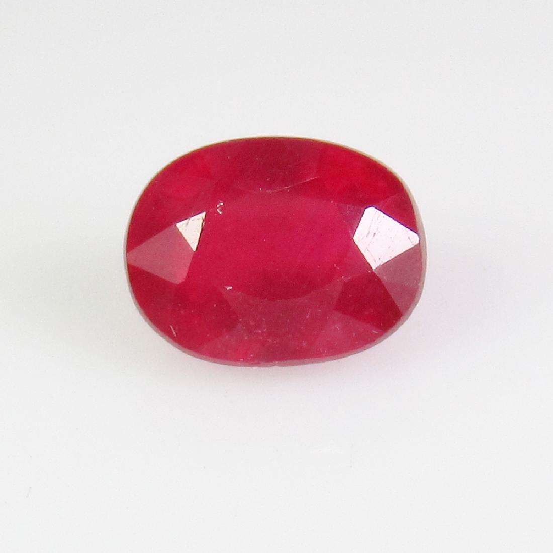 1.33 Ctw Natural Mozambique Red Ruby Oval Cut (1 of 2)
