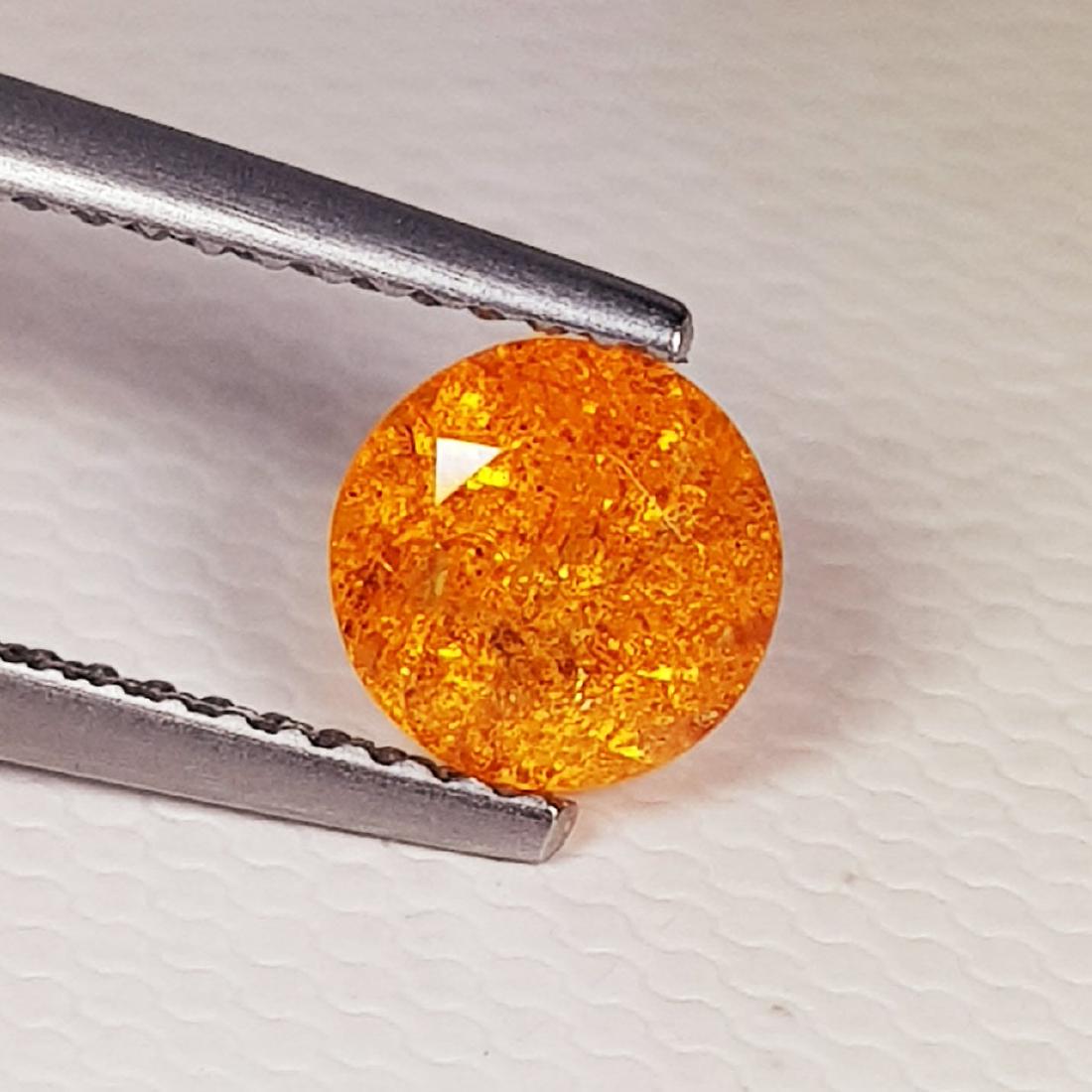 Natural Spessartite Garnet Round Cut - 1.30 ct (1 of 6)