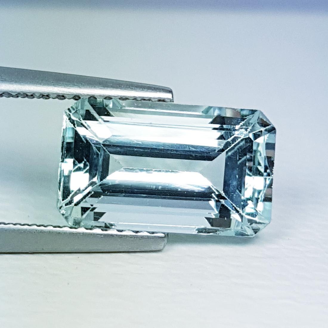 Natural Aquamarine Emerald Cut 4.05 ct (1 of 6)
