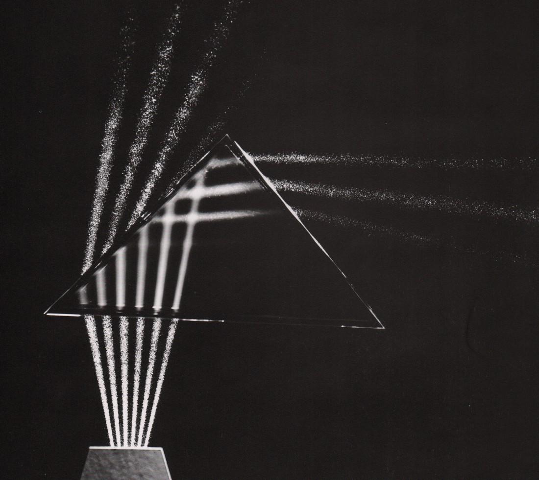 BERENICE ABBOTT- Light Rays: Artist: BERENICE ABBOT Print Title: Light Rays Medium: Photo-lithograph Printed in: Japan, 1982 Image Size: approx. 8 x 9.5” Berenice Abbott (1898 – 1991),was an American photographer best known f