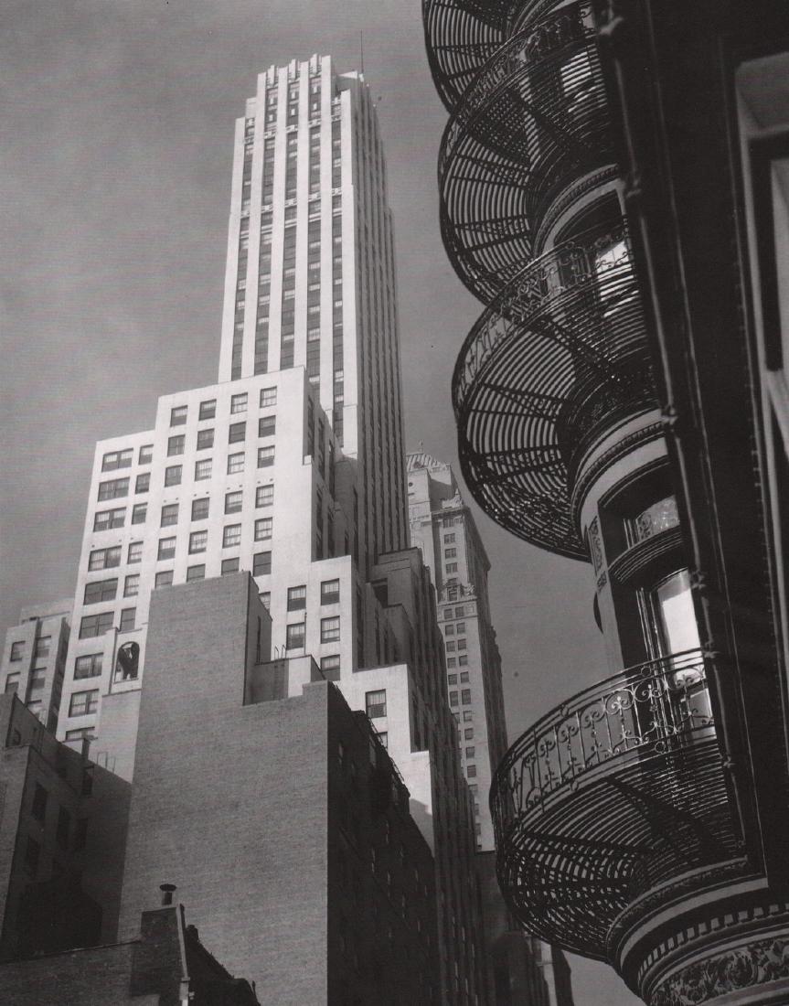 BERENICE ABBOTT- Murray Hill Hotel, 112 Park Ave.,: Artist: BERENICE ABBOT Print Title: Murray Hill Hotel, 112 Park Ave., 1935 Medium: Photo-lithograph Printed in: Japan, 1982 Image Size: approx. 10.5 x 8" Berenice Abbott (1898 – 1991),was an America