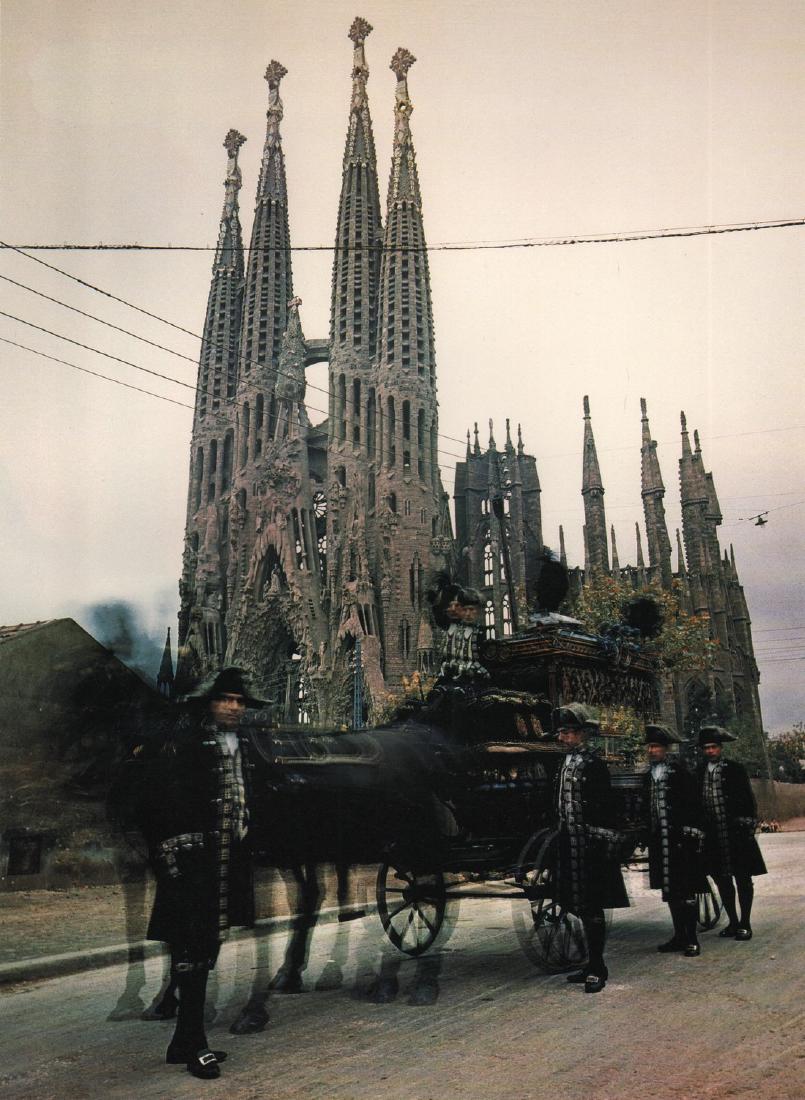 IRVING PENN - Gaudi Cathedral, Barcelona,1948 (La: Artist: IRVING PENN Print Title: Gaudi Cathedral, Barcelona,1948 (La Sagrada Familia) Medium: Quad-tone Photoengraving Printed 1991 in the US Image size (inches) approx.9 x 7” Irving Penn was an Ame