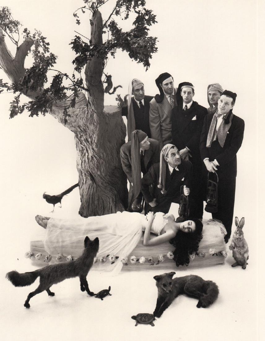 IRVING PENN - Snow White & the 7 Dwarfs, NY, 1946: Artist: IRVING PENN Print Title: Snow White & the 7 Dwarfs, NY, 1946 Medium: Quad-tone Photoengraving Printed 1991 in the US Image size (inches) approx.10 x 8” Irving Penn was an American photograph