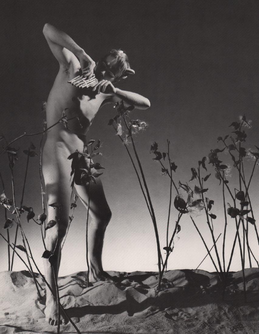 GEORGE PLATT LYNES - Pan: Artist: GEORGE PLATT LYNES Print Title:Pan Medium: Duotone Photoengraving Printing Date: 1981 Printed in USA Image Size: 11 X 9” George Platt Lynes (1907-1955).was an American fashion and commercial