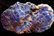 BLUE AZURITE ON SCHIST MATRIX - 2