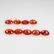 4.23 Ct Natural 9 Reddish Orange Sapphire Oval Necklace - 2