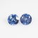 0.79 Ct Natural Blue Sapphire 4.5 mm Round Pair