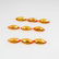 2.98 Ct Natural 9 Orange Sapphire Marquise Necklace Set - 2