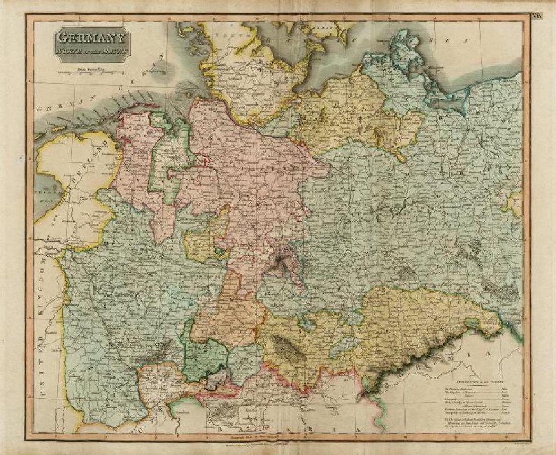 "Germany, north of the Mayne" (Main). Prussia Hanover (1 of 2)