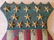 PAIR OF AMERICAN SHIELDS RED, WHITE AND BLUE - 5