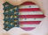 PAIR OF AMERICAN SHIELDS RED, WHITE AND BLUE - 7