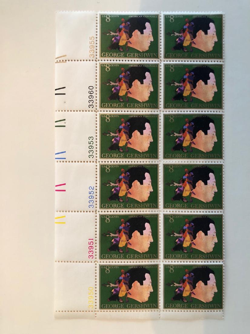 George Gershwin 8c Stamp Set: No Reserve! Title: George Gershwin 8c Stamp Set Dimension: STAMP Provenance:George Gershwin 8c Stamp Set Shipping: Domestic: Flat-rate of $6.69 to anywhere within the contiguous U.S. International: Fo