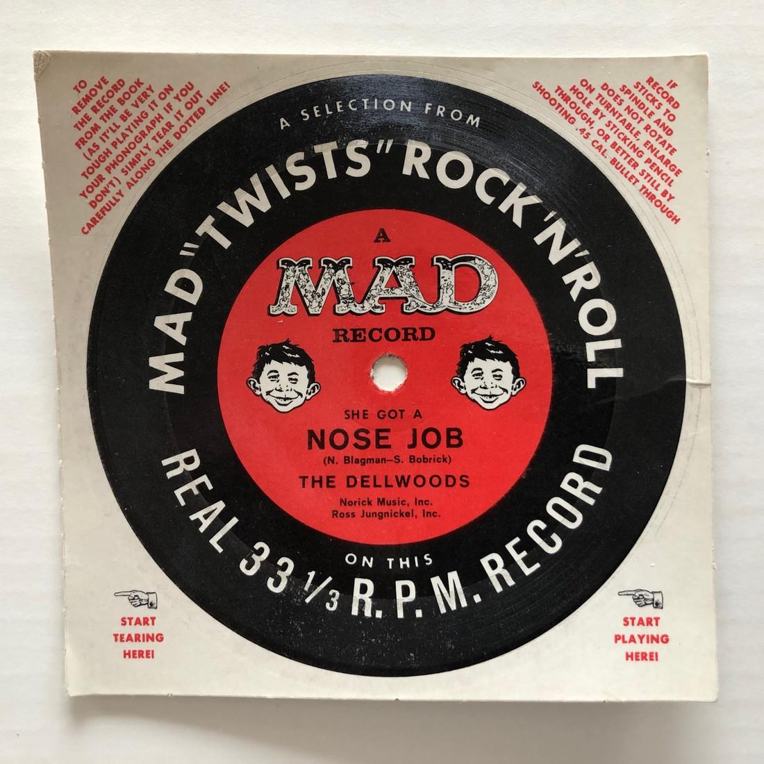 MAD MAGAZINE TWISTS ROCK N ROLL RECORD: Title: MAD MAGAZINE TWISTS ROCK N ROLL RECORD Dimension: 4 x 4 Provenance:MAD MAGAZINE TWISTS ROCK N ROLL RECORD Reserve: $5.00 Shipping: Domestic: Flat-rate of $6.69 to anywhere within the contiguous