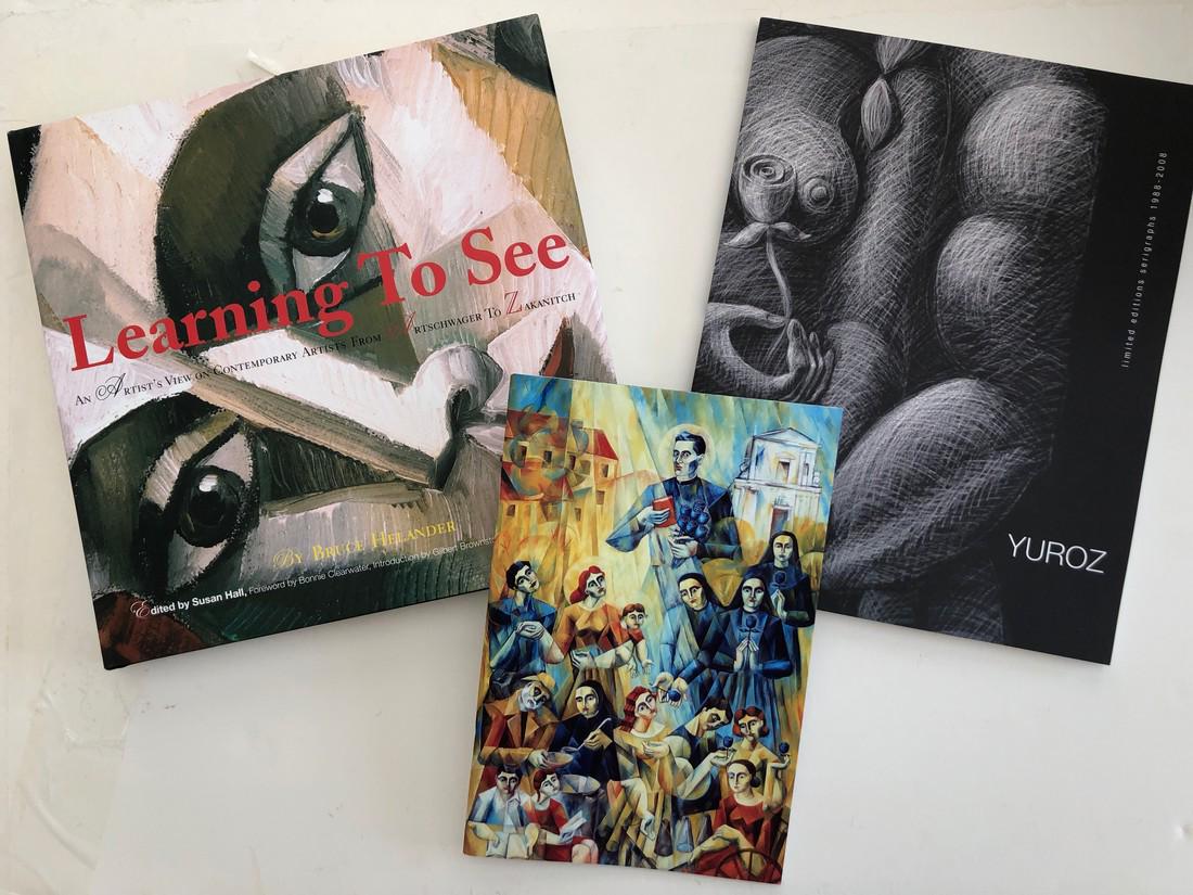 ART BOOK SET - SIGNED BY YUROZ: Title: ART BOOK SET - SIGNED BY YUROZ Dimension: BOOK Provenance:ART BOOK SET - SIGNED BY YUROZ in 1998. You get all three books - and the hardcover book called - LEARNING TO SEE by Bruce Helander is
