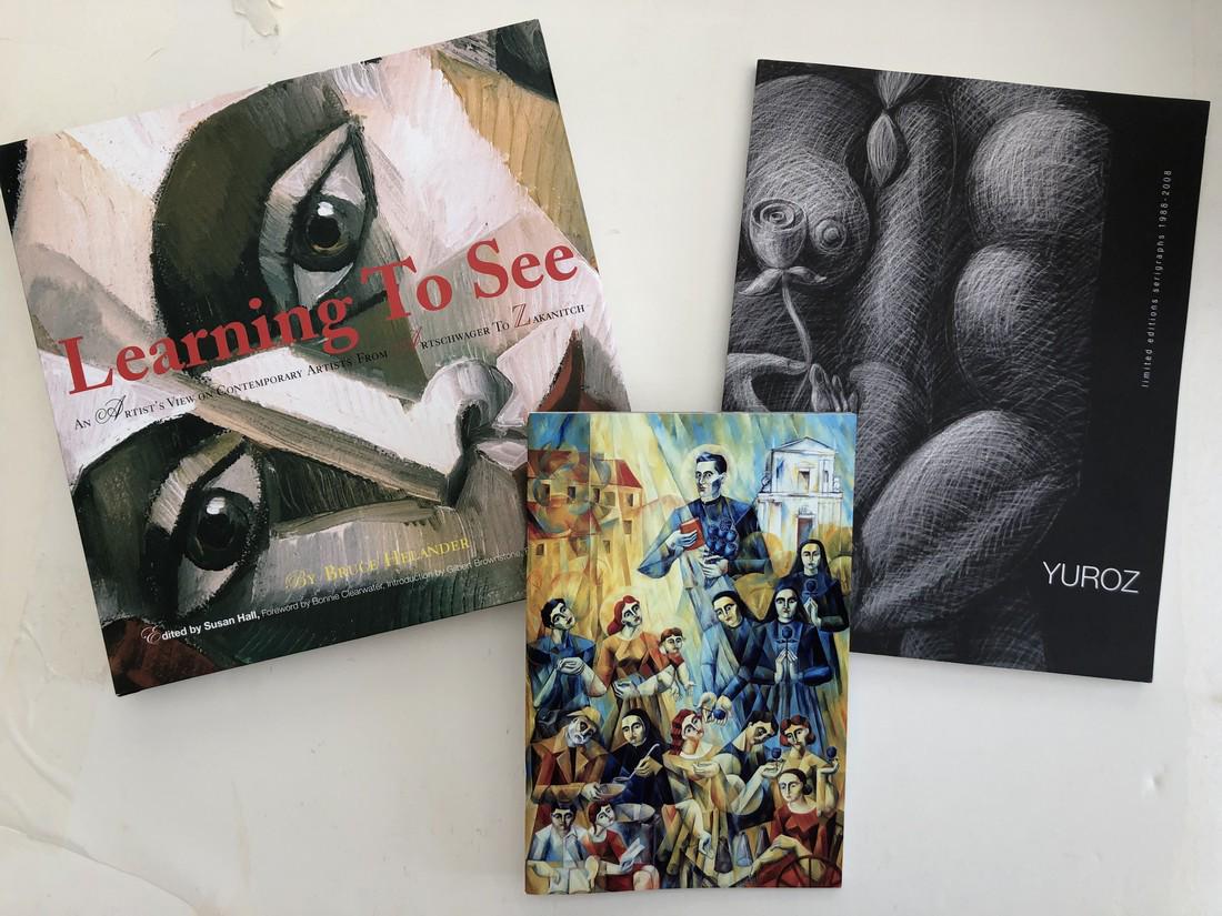 ART BOOK SET - SIGNED BY YUROZ: Title: ART BOOK SET - SIGNED BY YUROZ Dimension: BOOK Provenance:ART BOOK SET - SIGNED BY YUROZ in 1998. You get all three books - and the hardcover book called - LEARNING TO SEE by Bruce Helander is