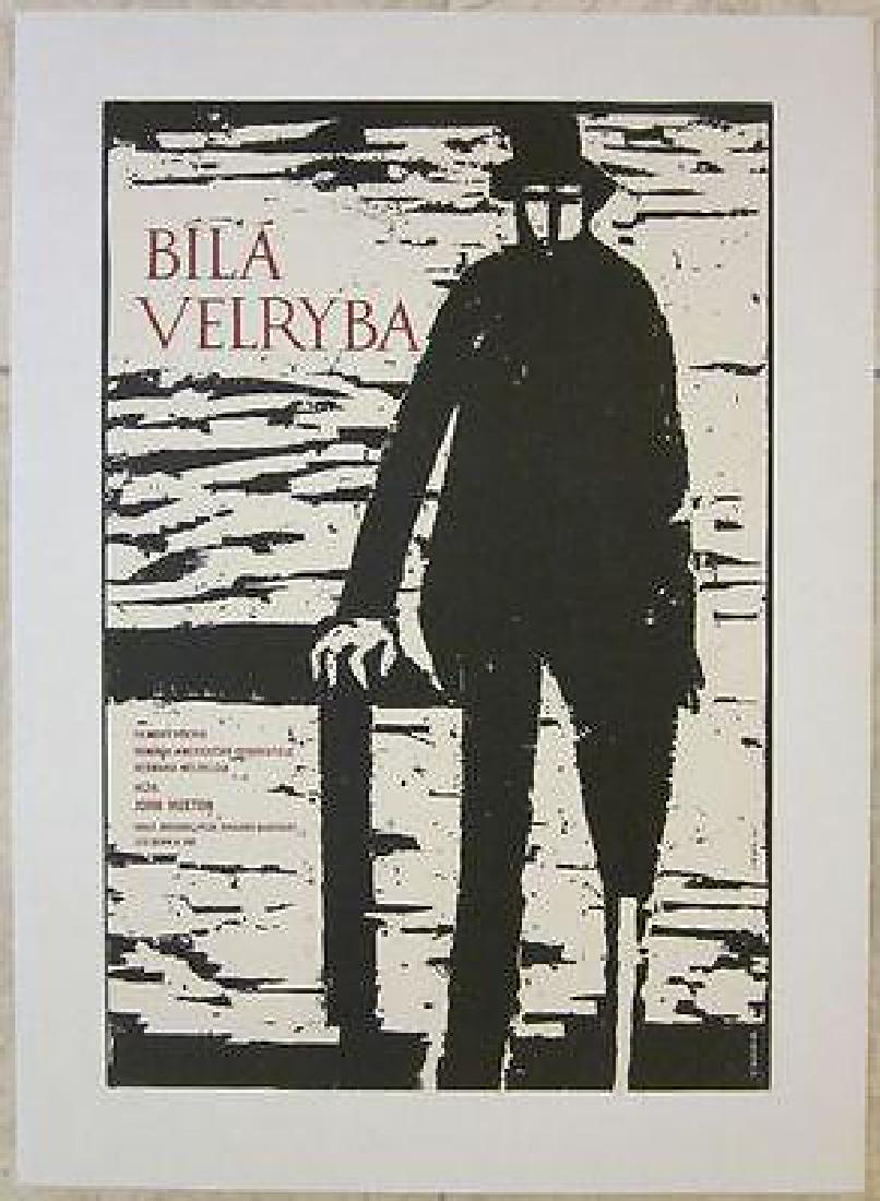 1960 CZECH LB POSTER MOBY DICK CLASSIC FILM RARE: Description ORIGINAL 1960 CZECH LINEN BACKED POSTER MOBY DICK CLASSIC FILM RARE IMAGE!!! Original 1960 Czech Linen Backed Advertising poster (11 x 16 1/4) 1st Czech Release in 1960 from this 1956 movi