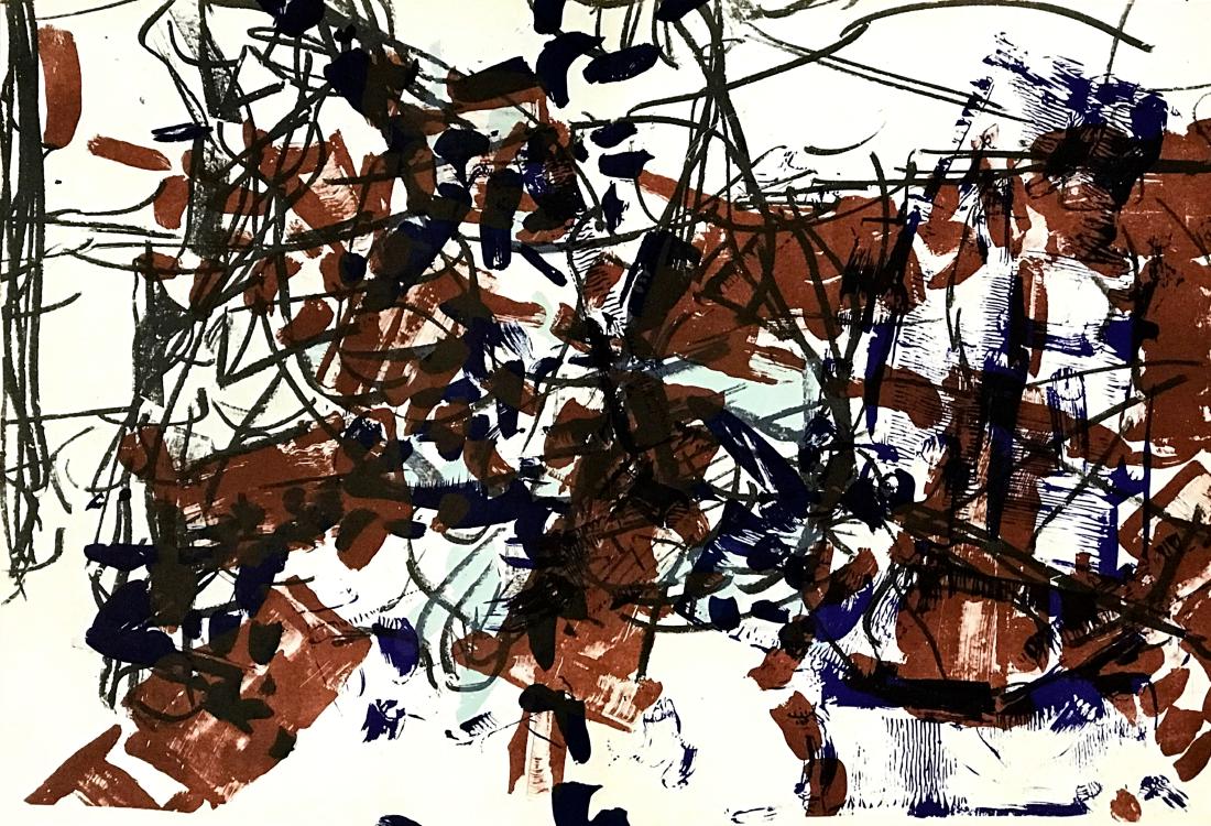 Jean-Paul Riopelle original lithograph, 1968 (1 of 1)