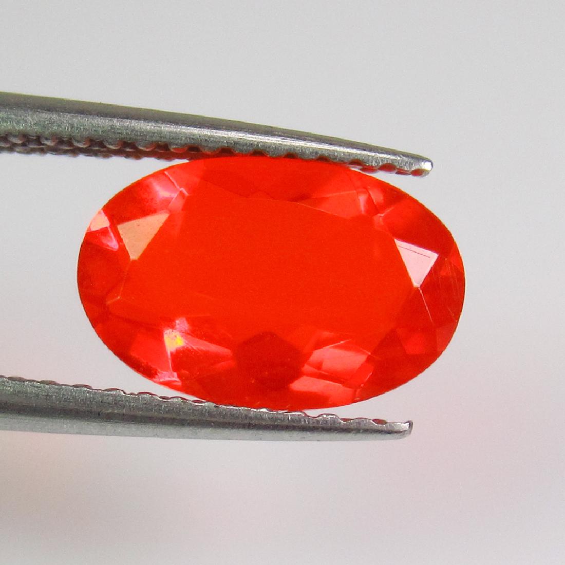 1.25 Ct Genuine Orange Faceated Fire Opal Oval Cut (1 of 2)