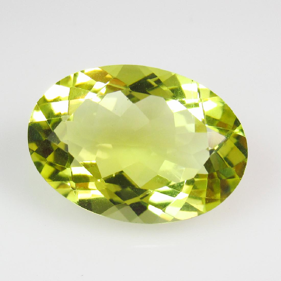 9.61 Ct Genuine Yellow Lemon Quartz Oval Cut: No Reserve! Title: 9.61 Ct Genuine Yellow Lemon Quartz Oval Cut Stone Clarity: IF Gemstones: Natuarl Lemon Quartz Carat Weights: 9.61 Size/Dimensions: 17.70 x 12.50 x 7.50 mm Additional Information: T