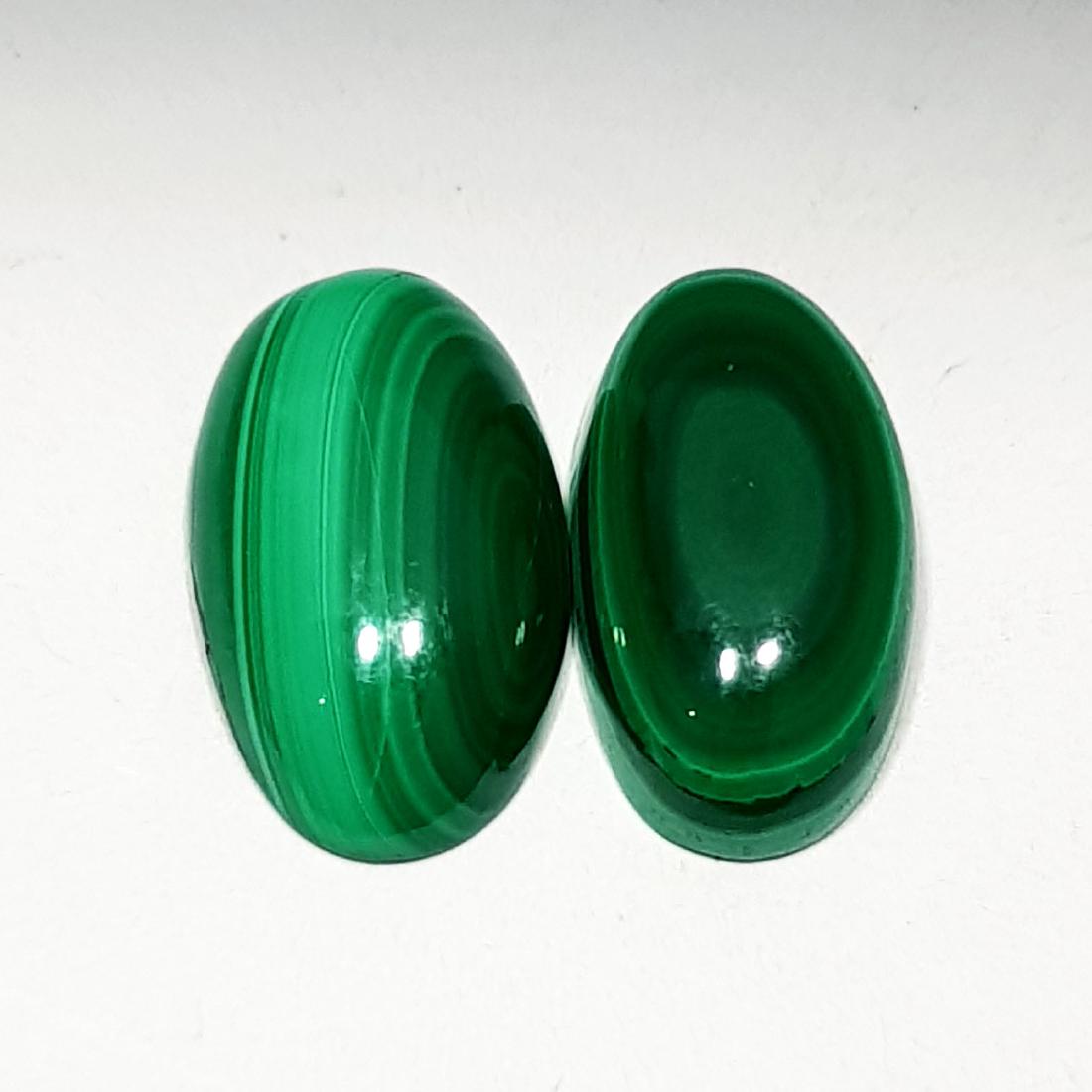 10.20 ct Pair of Natural Malachite (1 of 6)