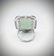925 SS Sz 7 Engraved Jade Cocktail Ring w CZs & Black - 2
