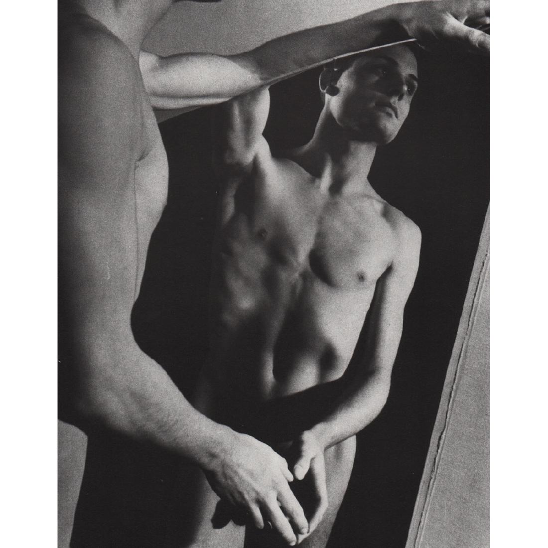 HERBERT LIST - Male Nude: No Reserve! Artist: HERBERT LIST Print Title: Male Nude Medium: Photo-lithograph Printing Date: 1980's Printed in Austria Image Size approx: 6.25 x 7.75 inches Herbert List (1903-1973) was a German ph