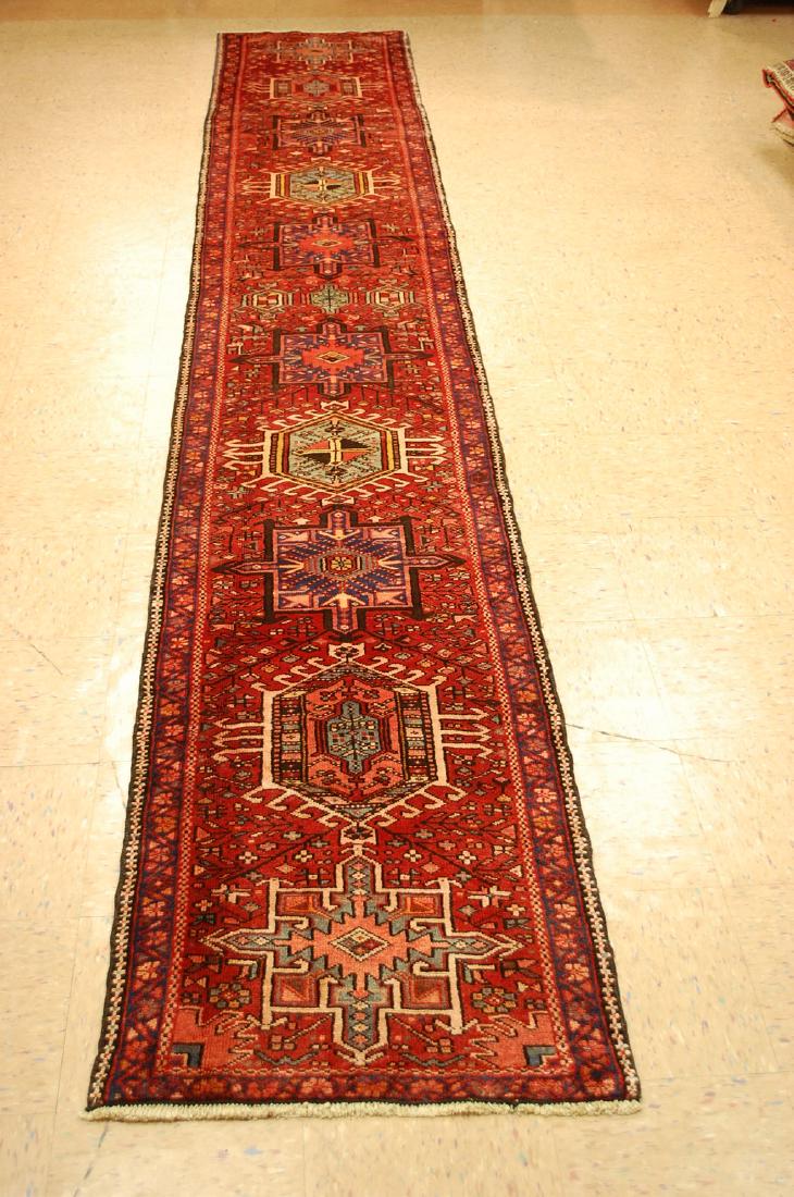 Ci 1930s ANTIQUE FINE PERSIAN HERIZ RUNNER RUG 2.3x14.4 (1 of 7)