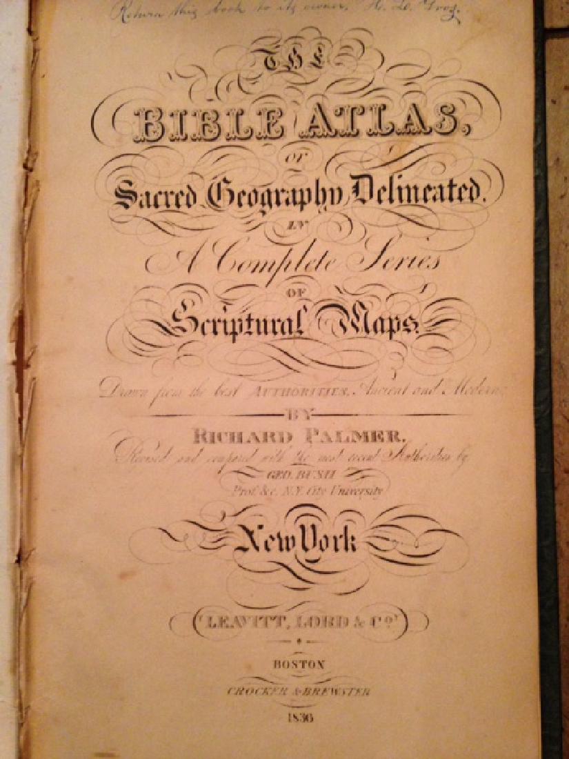 Leavitt Lord & Co. 1836 Bible Atlas With All 26 Hand (1 of 5)