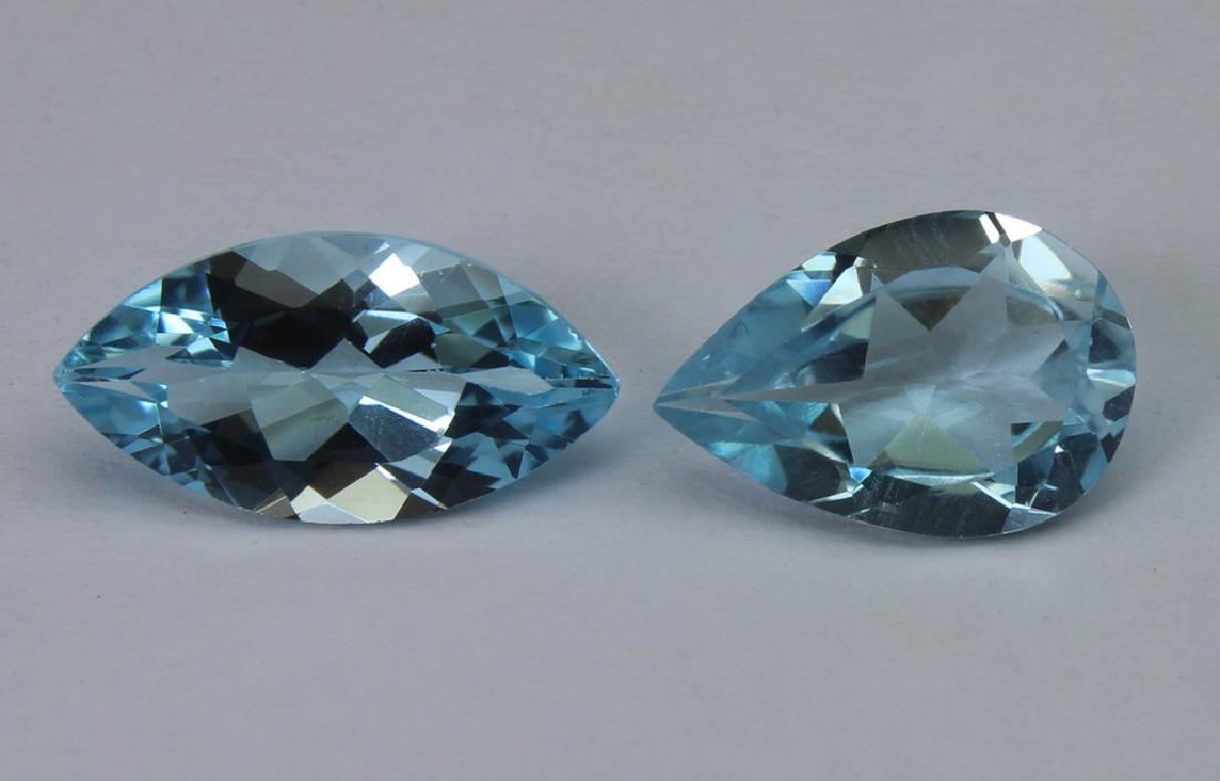 5.04 Ct Natural Sky Blue Topaz Set (1 of 4)