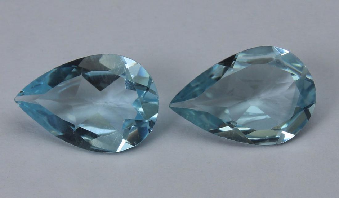 4.37 Ct Natural Sky Blue Topaz Set (1 of 4)
