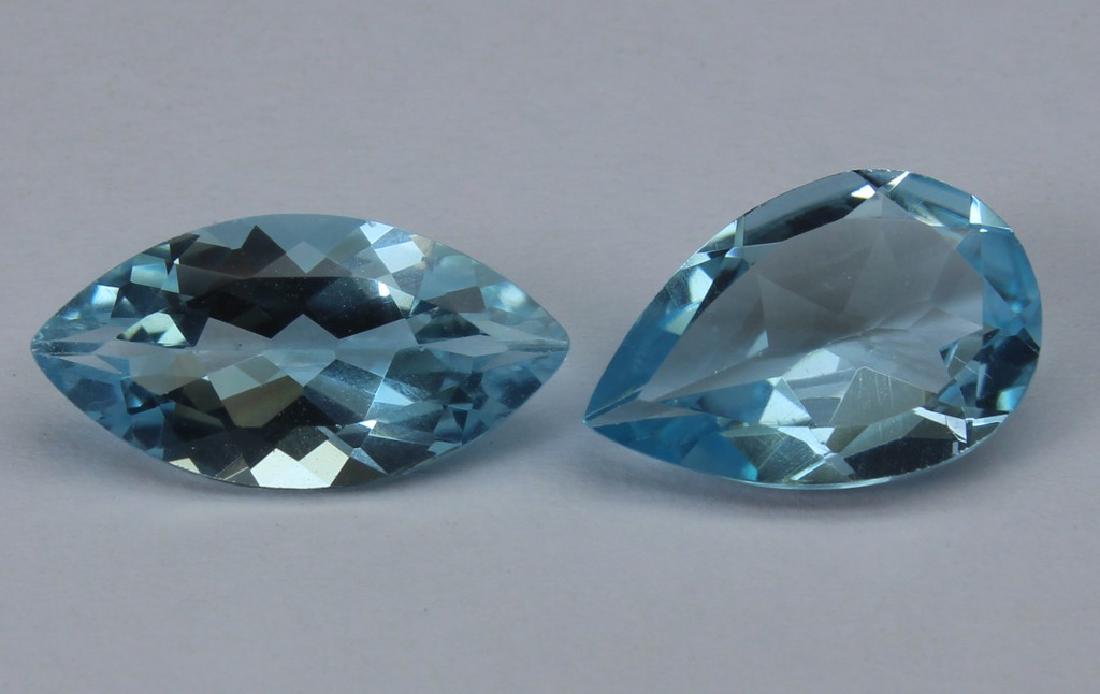 5.18 Ct Natural Sky Blue Topaz Set (1 of 3)