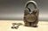 Cast Iron Colt Firearms Ammo Box Padlock Lock & Key - 5
