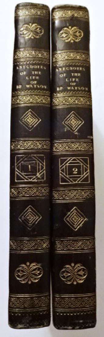 1818 Two-Vol Fine Binding Anecdotes of the Life of (1 of 3)