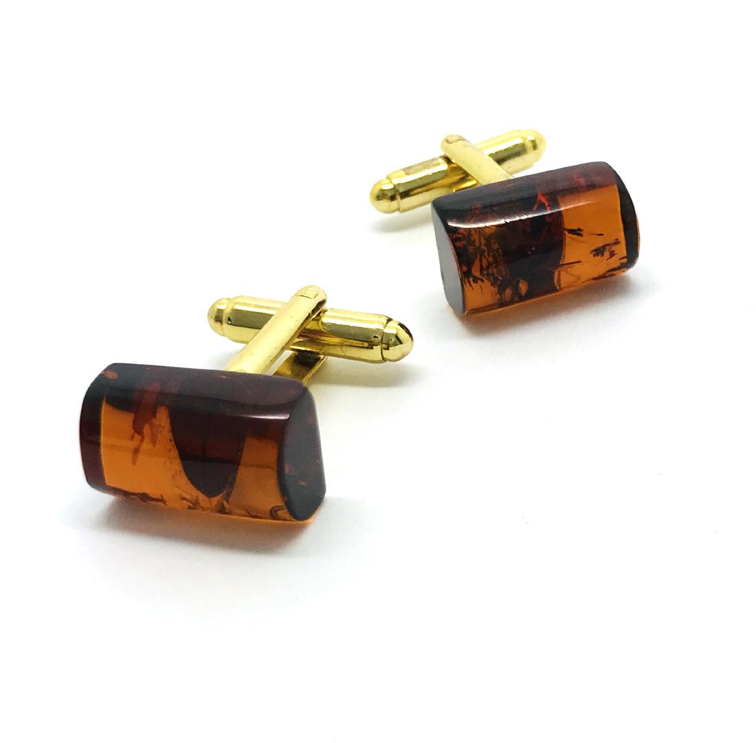 Cufflinks with Baltic amber (1 of 7)