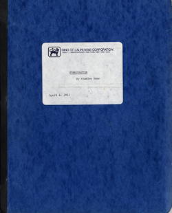 STEPHEN KING FIRESTARTER (1983) VINTAGE FILM SCRIPT: (KING, STEPHEN, SOURCE) FIRESTARTER (1983) Vintage original script.; Screenplay by Stanley Mann Based on the novel by Stephen King FINAL DRAFT (shortened version) April 4, 1983. Universal City, [CA]: