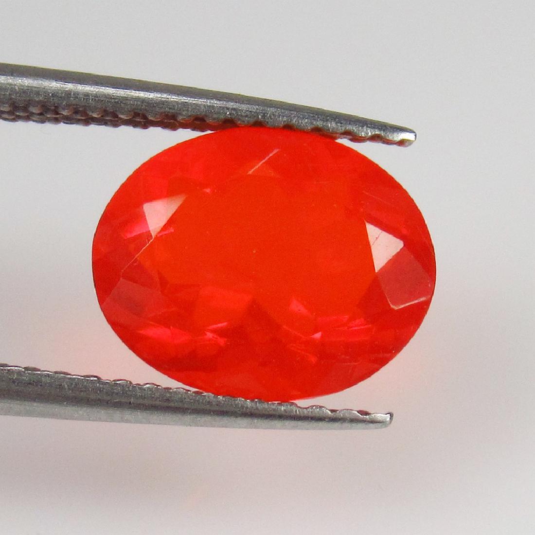 1.71 Ct Genuine Ethiopian Orange Fire Opal Oval Cut (1 of 2)