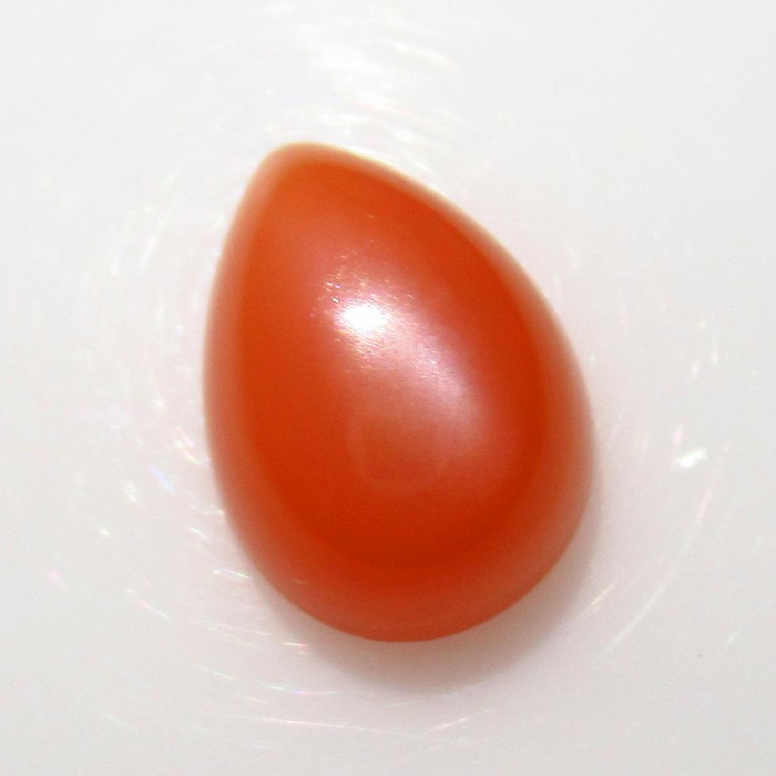 4.60 Ct Genuine Orange Moonstone Pear Cab: No Reserve! Title: 4.60 Ct Genuine Orange Moonstone Pear Cab Stone Clarity: Transparent Gemstone: Natural Moonstone Carat Weights:4.6 Size/Dimension: 13.00 x 9.20 x 5.70 mm Additional Information: Nic