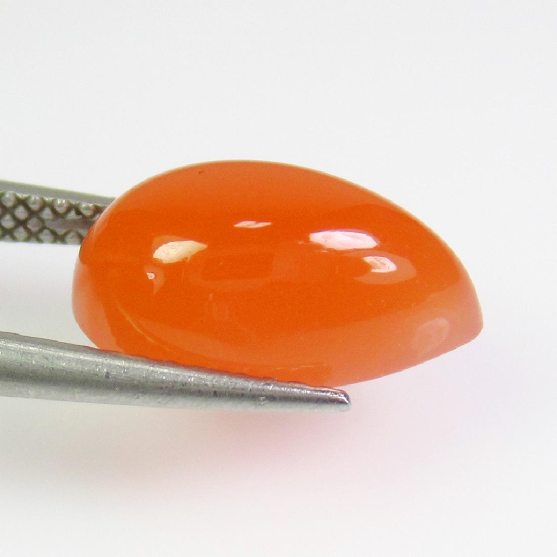 3.51 Ctw Natural Orange Moonstone Pear Cab: No Reserve! Title: 3.51 Ctw Natural Orange Moonstone Pear Cab Stone Clarity: Transparent Gemstone: Moonstone Size/Dimension:3.51 Carat Weights: 12.90 x 7.30 x 5.40 mm Additional Information: Deep Oran