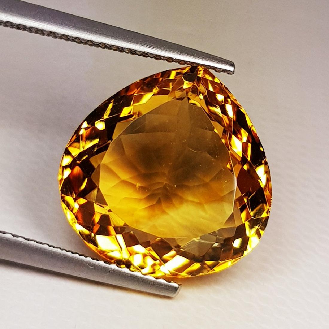 Natural Citrine Pear Cut 11.90 ct (1 of 6)