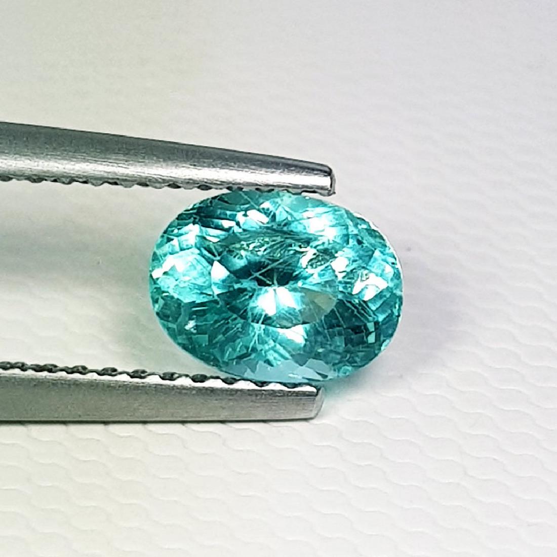 Natural Green Apatite Round cut 0.95 ct (1 of 6)