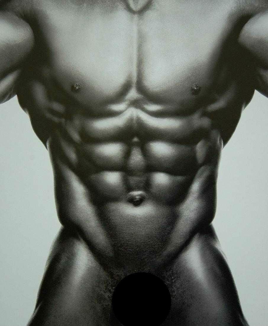 PETER ARNOLD - Sculptural Man: Artist: Arnold, Peter Title: Sculptural Man Medium: Photo Litho, 2006, Hong Kong Dimensions: 8.5x10.3" Heat Wax Mounted on 12x16" Conservation Board Reserve: $50.00 Shipping: Domestic: Flat-rate of $1