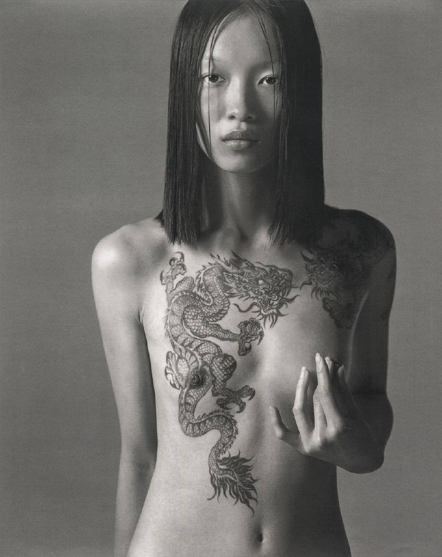 RICHARD AVEDON - Ling, 1997: Artist: Avedon, Richard Title: Ling, 1997 Medium: Photo Litho, 1999, Italy Dimensions: 7.8x9.8" Heat Wax Mounted on 11x14" Conservation Board Richard Avedon was an American fashion and portrait photog