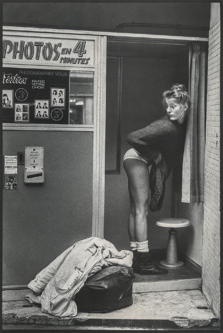 JEAN-FRANCOIS JONVELLE - Photobooth: Artist: Jonvelle, Jean-Francois Title: Photobooth Medium: Photo Litho, 1985, Germany Dimensions: 7.5x11.15" Heat Wax Mounted on 12x16" Conservation Board Jean-François Jonvelle, (1943-2002) was a Fre
