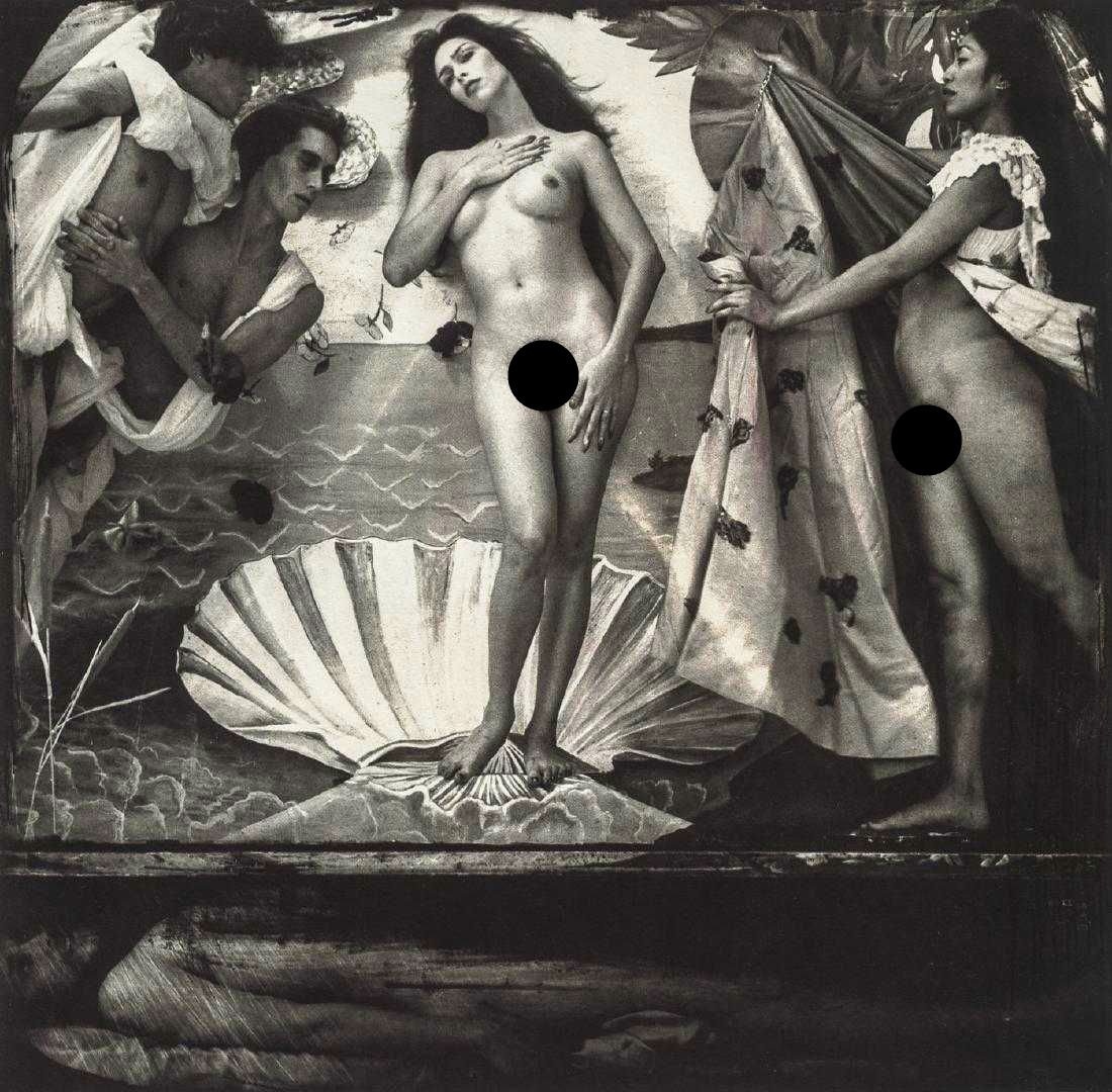 JOEL-PETER WITKIN - Gods of Earth and Heaven, Los: Artist: Witkin, Joel-Peter Title: Gods of Earth and Heaven, Los Angeles, 1988 Medium: Photo Litho, 1995, Italy Dimensions: 6.45x6.35" Heat Wax Mounted on 8.5x11" Conservation Board Joel-Peter Witkin (