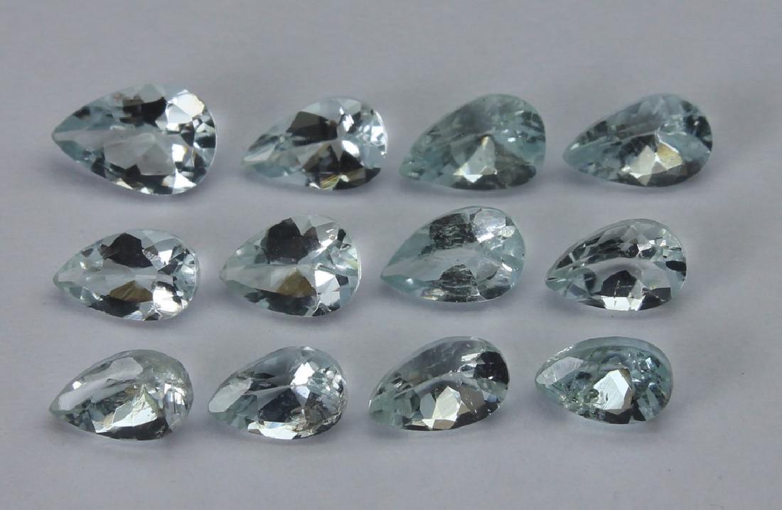 6.85 Ct Natural Sky Blue Topaz Set (1 of 3)