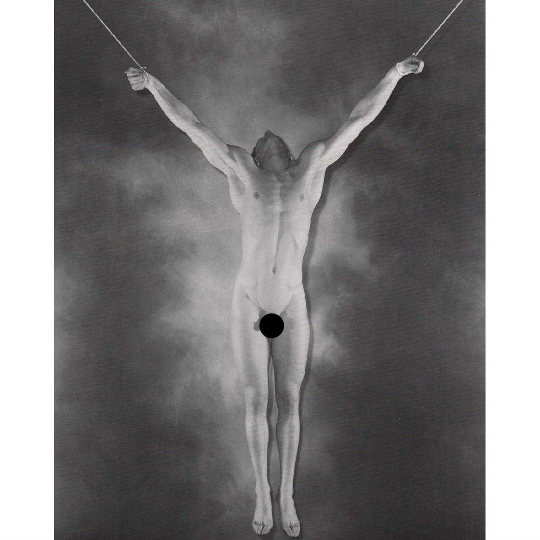 GEORGE PLATT-LYNES - Male Nude, 1940: Artist: GEORGE PLATT-LYNES Print Title: Male Nude, 1940 Medium: Duotone Printing Date: 1980's Printed in the USA Image Size approx: 9 X 10.75 inches George Platt Lynes (1907-1955) was an American fash