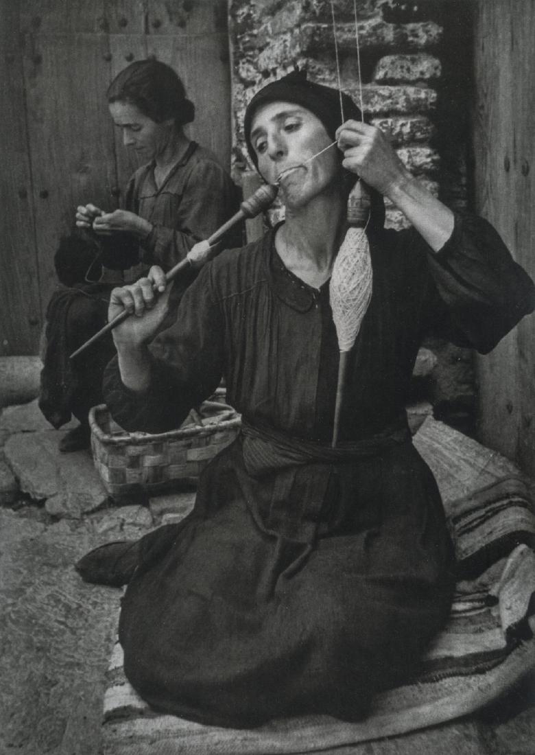 W. EUGENE SMITH - The Threadmaker: Artist: W. Eugene Smith Title: The Threadmaker Medium: Photo Litho, 2009, China Dimensions: 6.95x9.8" Heat Wax Mounted on 11x14" Conservation Board W. Eugene Smith (1918-1978) was an American photojou